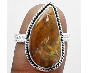 Natural Red Moss Agate Ring size-8 SDR151604 R-1009, 11x21 mm