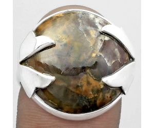 Natural Purple Cow Jasper Ring size-7.5 SDR151644 R-1354, 19x19 mm