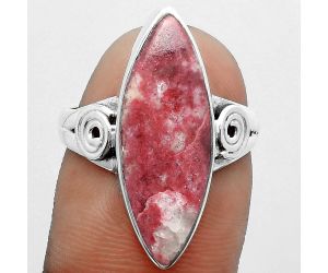 Natural Pink Thulite - Norway Ring size-7.5 SDR151816 R-1315, 8x23 mm