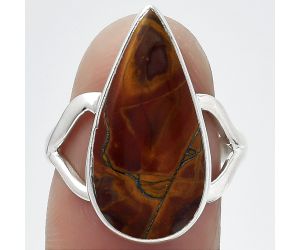 Natural Noreena Jasper Ring size-7.5 SDR152015 R-1002, 11x22 mm