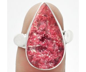 Natural Pink Thulite - Norway Ring size-8 SDR152053 R-1715, 13x22 mm