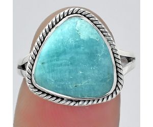 Natural Paraiba Amazonite Ring size-7 SDR152735 R-1010, 13x13 mm