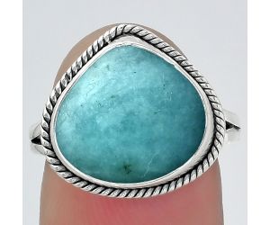 Natural Paraiba Amazonite Ring size-7 SDR152777 R-1010, 13x14 mm