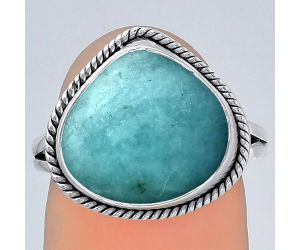 Natural Paraiba Amazonite Ring size-7 SDR152777 R-1010, 13x14 mm