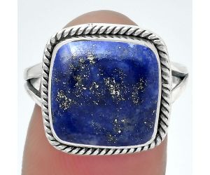 Natural Lapis - Afghanistan Ring size-7.5 SDR153217 R-1010, 12x12 mm