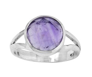 Faceted Natural Amethyst - Brazil Ring size-8.5 SDR153383 R-1005, 10x10 mm