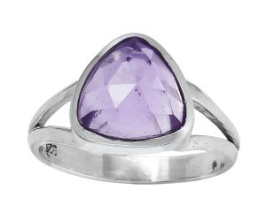 Faceted Natural Amethyst - Brazil Ring size-7.5 SDR153394 R-1005, 10x10 mm