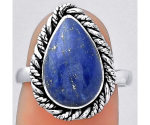 Natural Lapis - Afghanistan Ring size-7 SDR154054 R-1013, 9x14 mm