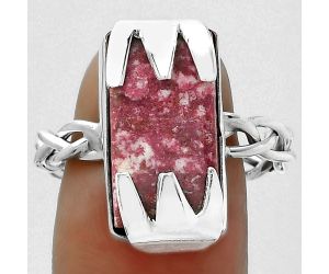 Natural Pink Thulite - Norway Ring size-9.5 SDR154766 R-1650, 9x18 mm