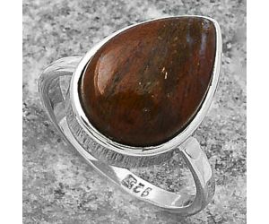 Natural Red Moss Agate Ring size-7 SDR155575 R-1001, 10x16 mm