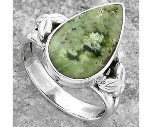 Natural Chrome Chalcedony Ring size-7 SDR156079 R-1261, 10x17 mm