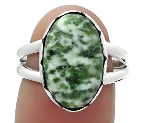 Natural Dioptase Ring size-7.5 SDR156193 R-1338, 11x16 mm