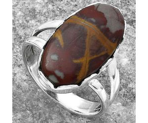 Natural Noreena Jasper Ring size-7.5 SDR156204 R-1338, 11x20 mm