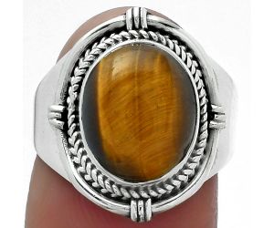 Natural Tiger Eye - Africa Ring size-7 SDR156246 R-1539, 10x12 mm