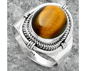 Natural Tiger Eye - Africa Ring size-7 SDR156246 R-1539, 10x12 mm