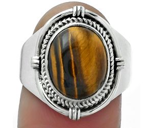 Natural Tiger Eye - Africa Ring size-8 SDR156251 R-1539, 10x12 mm