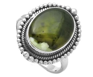 Natural Chrome Chalcedony Ring size-7 SDR156997 R-1154, 10x14 mm