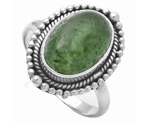 Natural Green Aventurine Ring size-9 SDR157014 R-1154, 9x13 mm