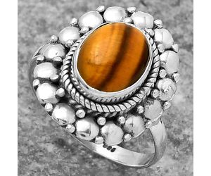 Natural Tiger Eye - Africa Ring size-8 SDR157797 R-1399, 8x10 mm