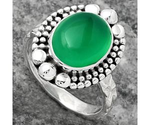 Natural Green Onyx Ring size-7.5 SDR158456 R-1154, 10x12 mm