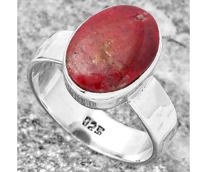 Natural Pink Thulite - Norway Ring size-7.5 SDR158520 R-1001, 9x13 mm