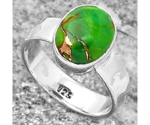 Copper Green Turquoise - Arizona Ring size-7.5 SDR158537 R-1001, 9x11 mm