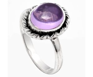 Natural Amethyst Cab - Brazil Ring size-7 SDR158981 R-1083, 8x10 mm