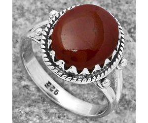 Natural Red Moss Agate Ring size-8.5 SDR159603 R-1474, 11x14 mm