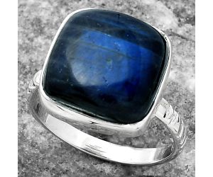 Blue Fire Labradorite - Madagascar Ring size-7 SDR159712 R-1715, 13x13 mm