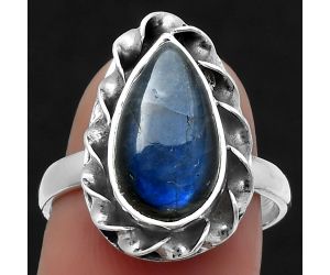 Blue Fire Labradorite - Madagascar Ring size-7.5 SDR159810 R-1083, 8x14 mm