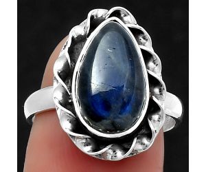 Blue Fire Labradorite - Madagascar Ring size-7.5 SDR159816 R-1083, 8x14 mm