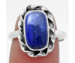 Natural Lapis - Afghanistan Ring size-8 SDR159883 R-1083, 8x13 mm