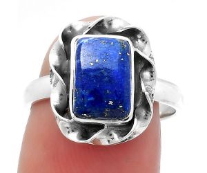 Natural Lapis - Afghanistan Ring size-7.5 SDR159948 R-1083, 7x10 mm