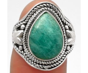 Natural Paraiba Amazonite Ring size-7 SDR160698 R-1312, 10x14 mm