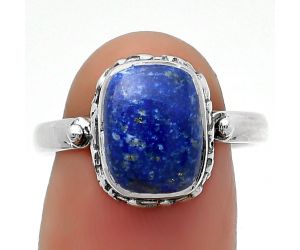 Natural Lapis - Afghanistan Ring size-8.5 SDR161794 R-1191, 8x11 mm