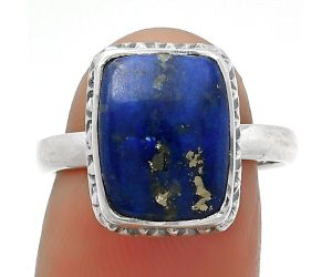 Natural Lapis - Afghanistan Ring size-8 SDR161891 R-1191, 10x13 mm