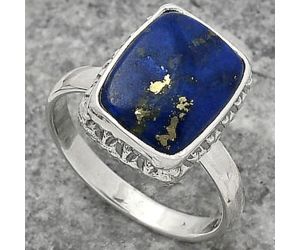 Natural Lapis - Afghanistan Ring size-8 SDR161891 R-1191, 10x13 mm