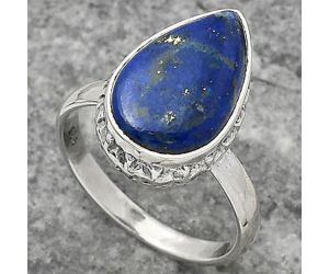 Natural Lapis - Afghanistan Ring size-7.5 SDR161898 R-1191, 10x16 mm