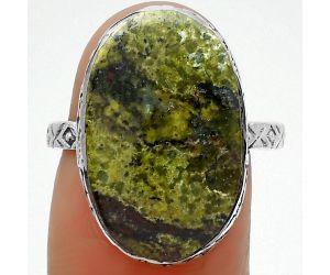 Dragon Blood Stone - South Africa Ring size-8 SDR162408 R-1191, 12x20 mm