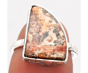 Natural Leopard Skin Jasper Ring size-7 SDR162785 R-1191, 12x16 mm