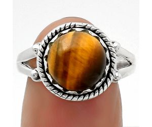 Natural Tiger Eye - Africa Ring size-8 SDR163336 R-1474, 10x10 mm