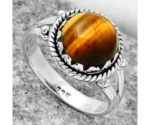 Natural Tiger Eye - Africa Ring size-8 SDR163336 R-1474, 10x10 mm