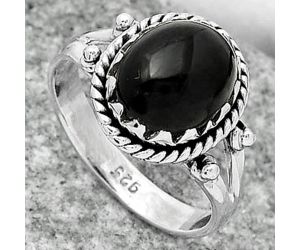 Natural Black Onyx - Brazil Ring size-7 SDR163346 R-1474, 9x11 mm