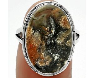 Natural Tabu Jasper Ring size-8 SDR163481 R-1012, 13x20 mm