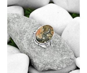 Natural Tabu Jasper Ring size-8 SDR163481 R-1012, 13x20 mm