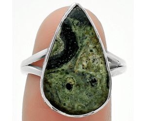 Natural Star Galaxy Jasper Ring size-8 SDR163906 R-1191, 12x20 mm