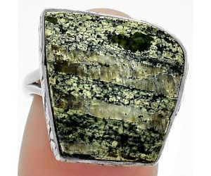 Natural Chrysotile Ring size-8 SDR163959 R-1191, 17x22 mm