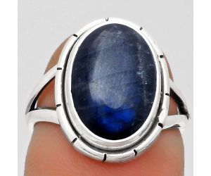 Blue Fire Labradorite - Madagascar Ring size-7 SDR164134 R-1012, 10x14 mm