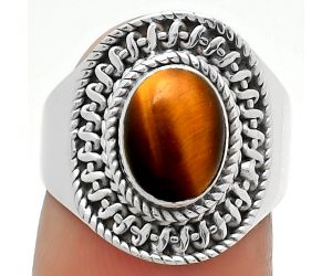 Natural Tiger Eye - Africa Ring size-7 SDR164545 R-1279, 7x9 mm