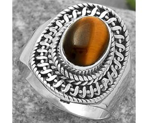 Natural Tiger Eye - Africa Ring size-7 SDR164545 R-1279, 7x9 mm